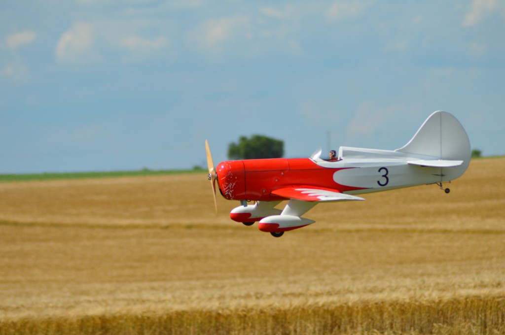 Jolie prise de vue pour le Gee Bee de Pascal