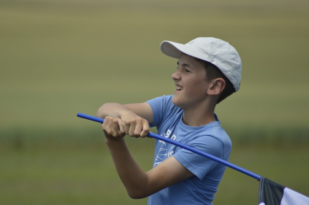 Christophe  en pleine action  