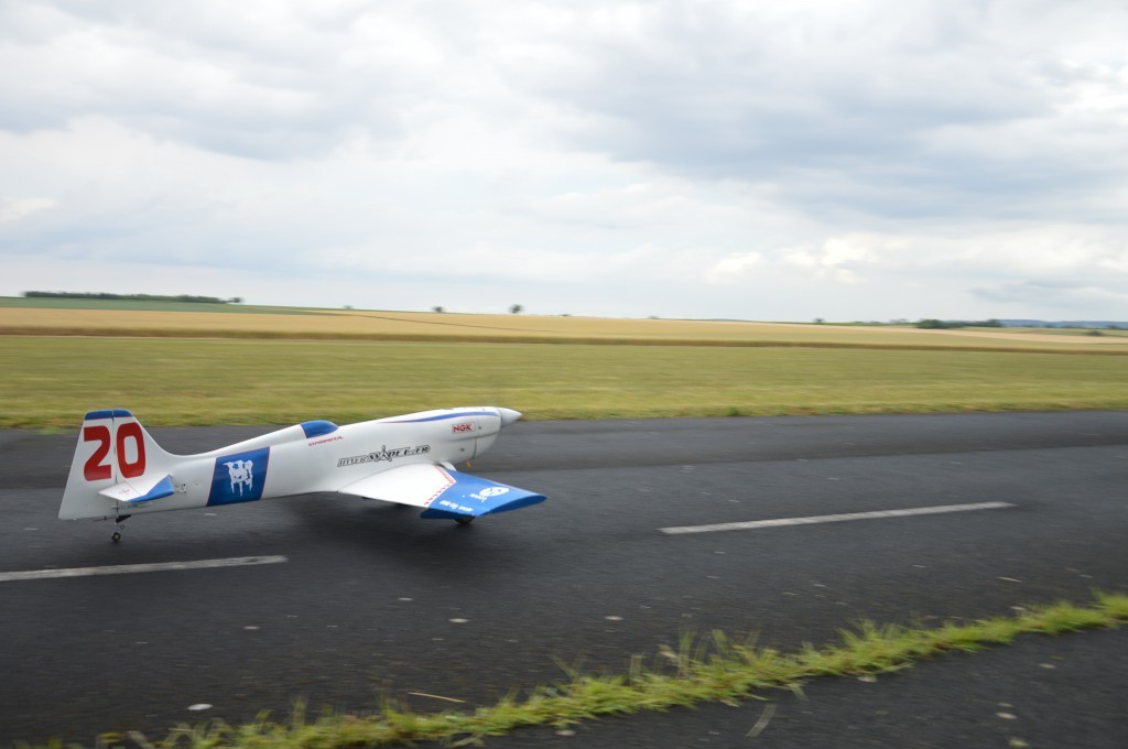 Jean Fabien au décollage