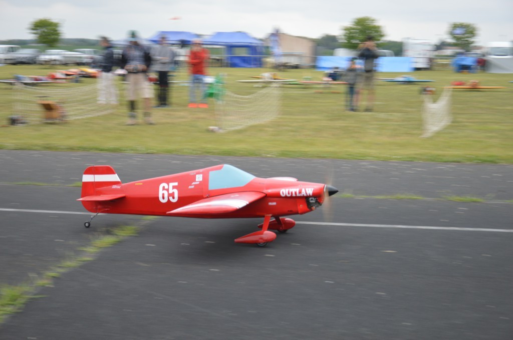 Laurent au décollage