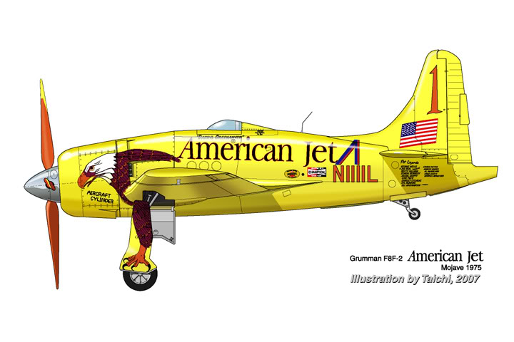 Grumman  F8F Bearcat 1975_Color Profil