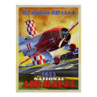 vintage airplane racer 